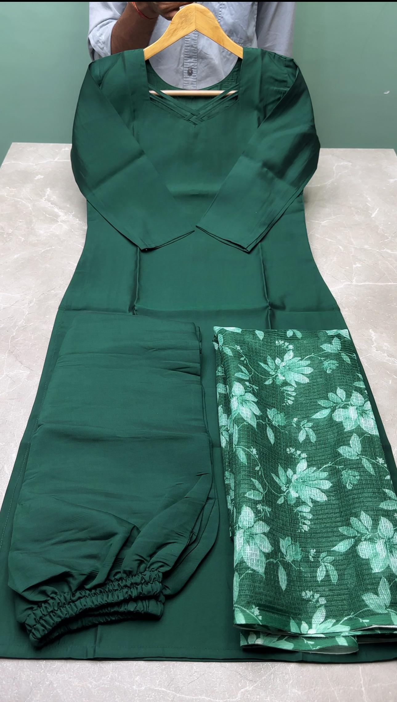 Cotton Silk Kurta Set