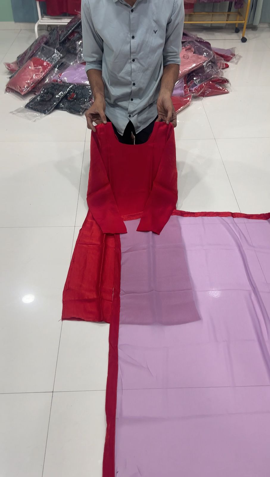 Stunning Silk Kurti And Dupatta