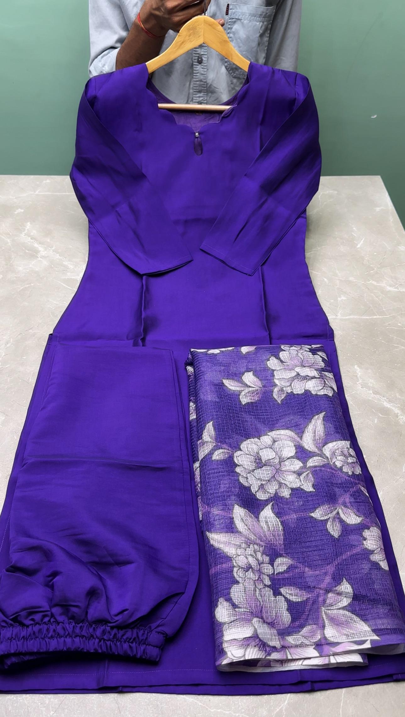 Cotton Silk Kurta Set