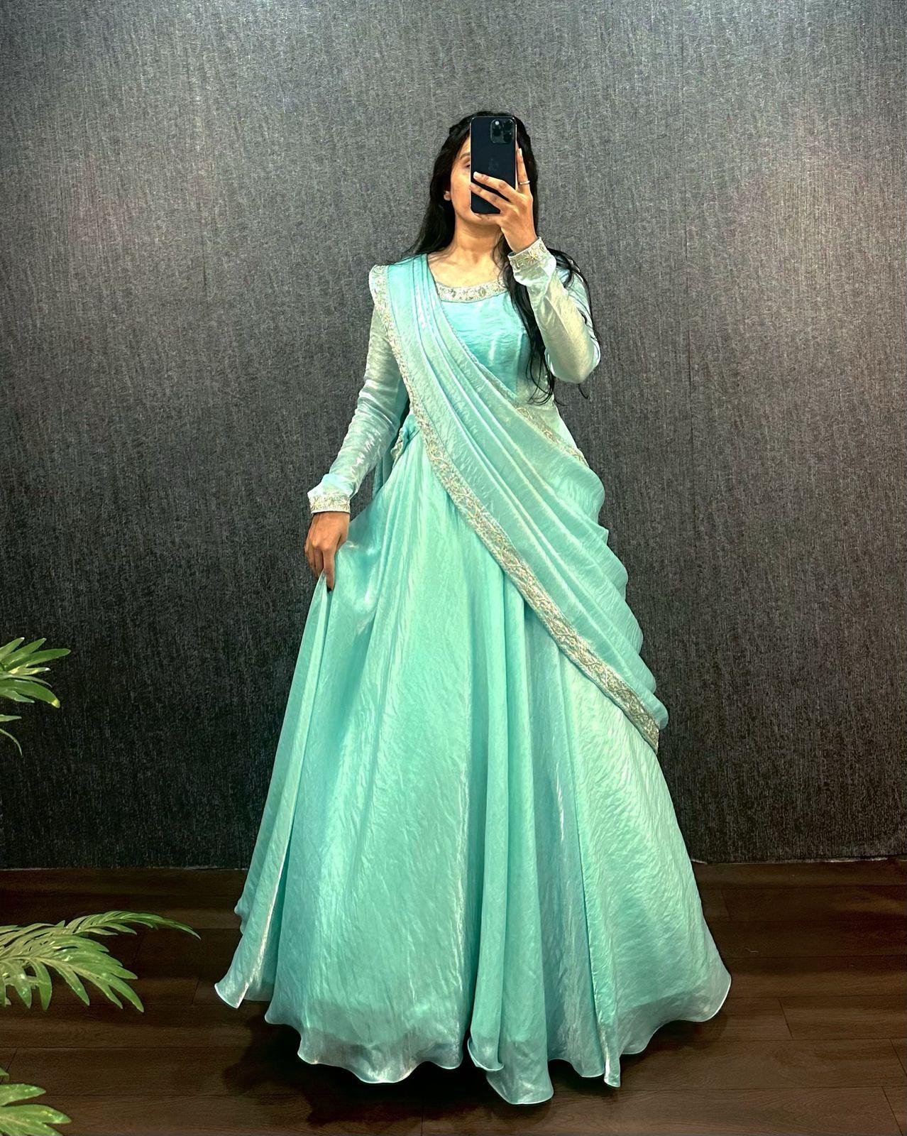 Silk sequence Gown